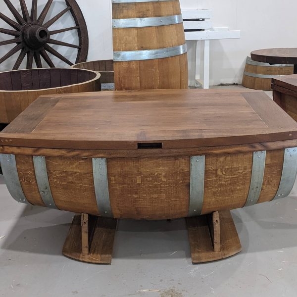 barrel coffee table
